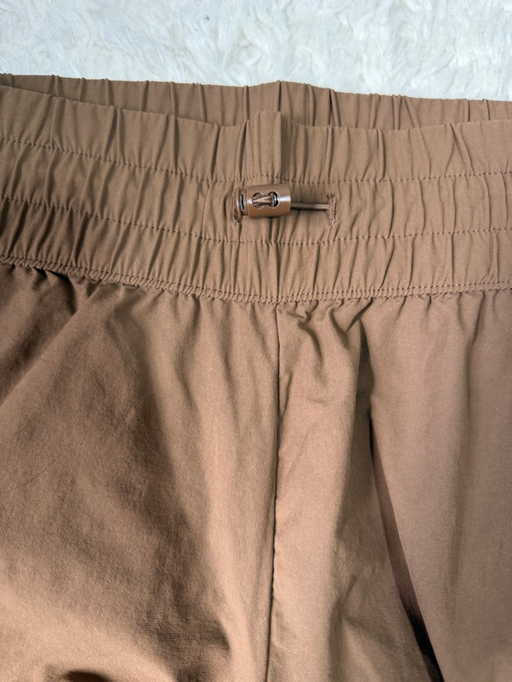 JoyLab Mid Rise Woven Cinched Pants Mocha Brown Cargo jogger active M - Picture 7 of 9